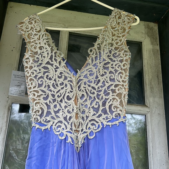 NWT LaFemme Gown Rhinestone Prom Bridesmaid Pageant Maxi Formal New Years Party - Picture 11 of 11